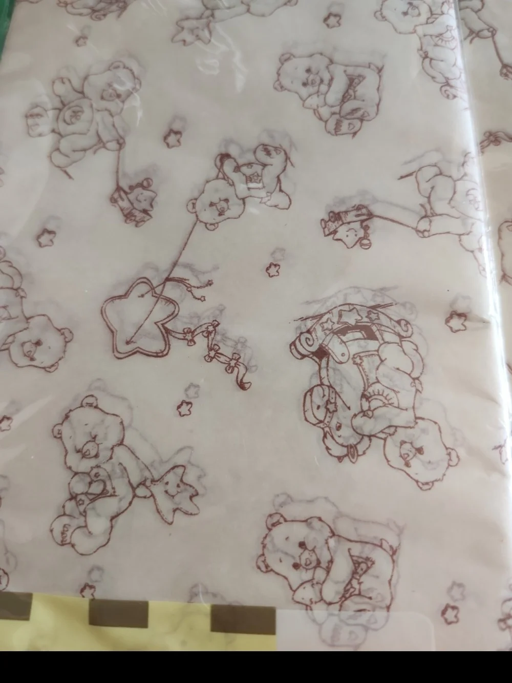 care bear present tissue paper new unopened y2k vintage 3 Packs